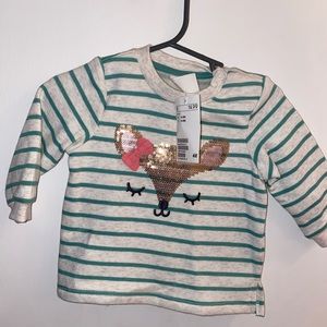 NWT H&M sequin sweatshirt